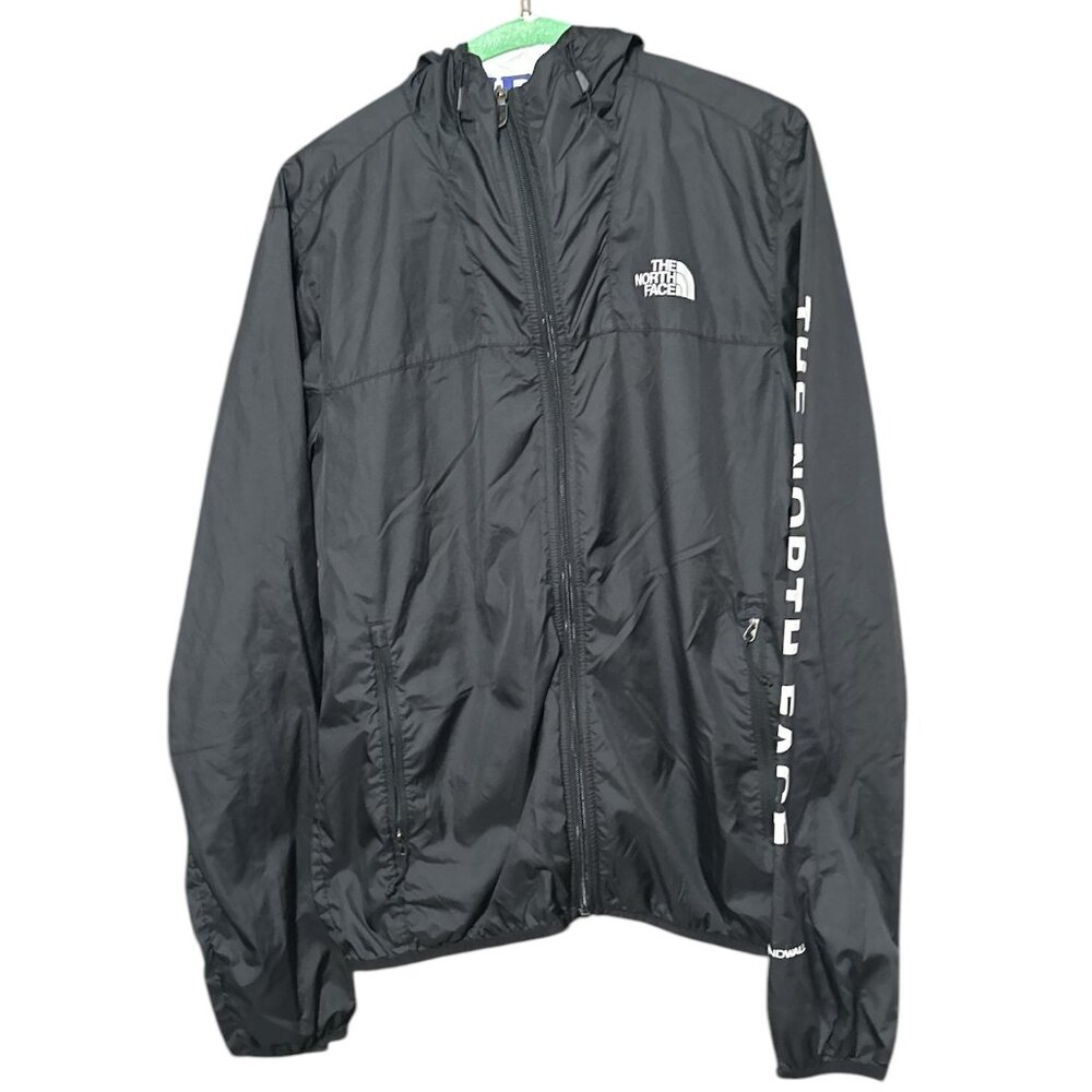 The North Face Mens Size Small Outline WindWall Black Jacket Windbreaker